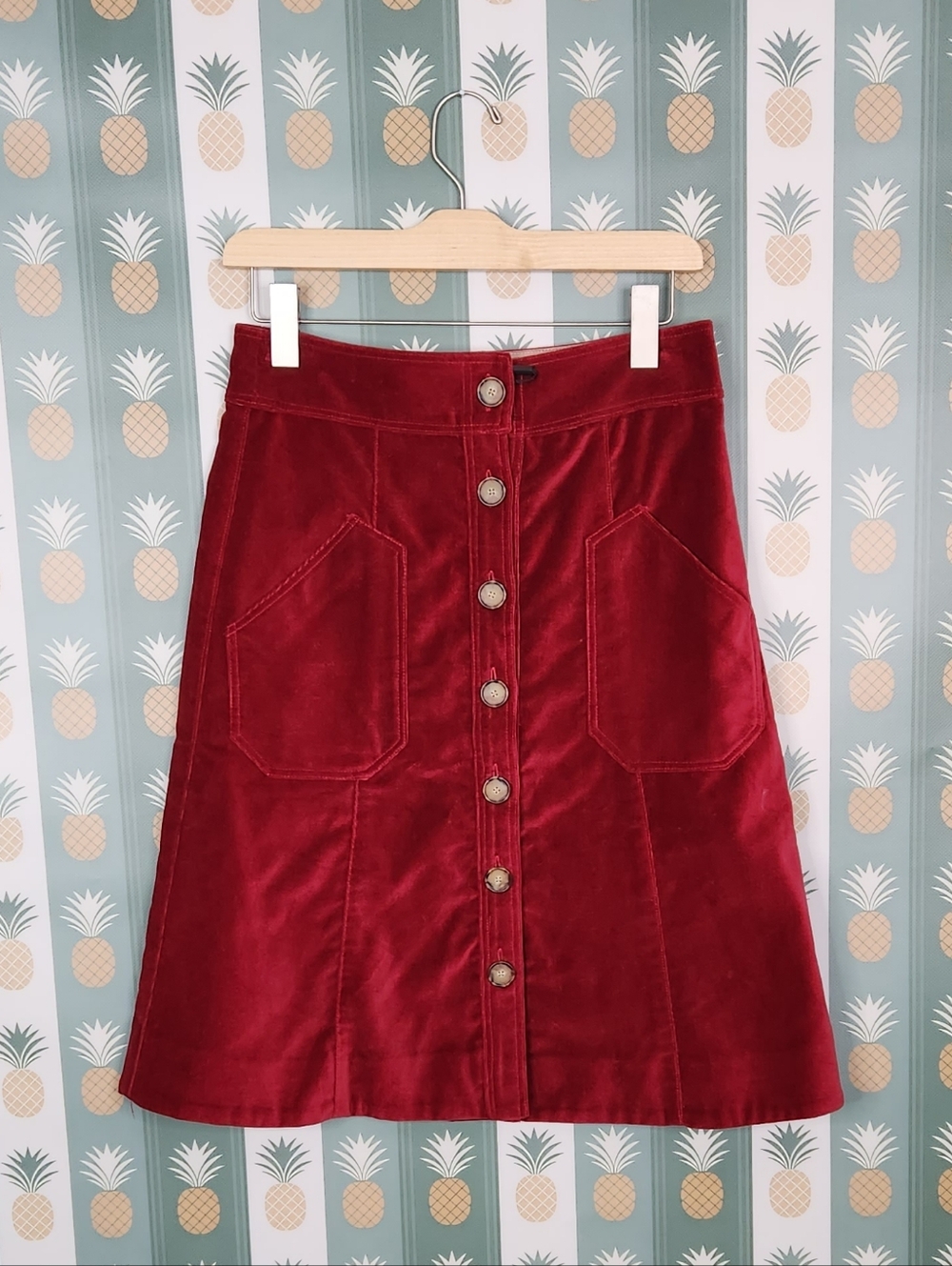 Emerson Fry Margot Skirt - Vintage Red